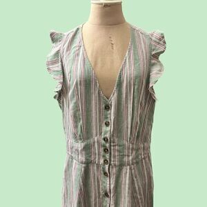 Wonderly Spring Striped Maxi Dress / SZ: L / NWT